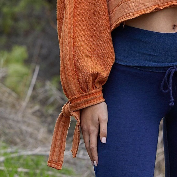 Free People Half Court Sweatshirt Terracotta Sz M - Picture 5 of 6